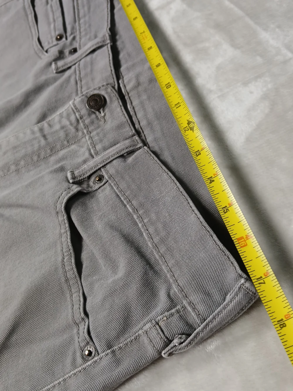 Levi's 513 Jeans 34x30 Men's Slim Straight Gray Denim